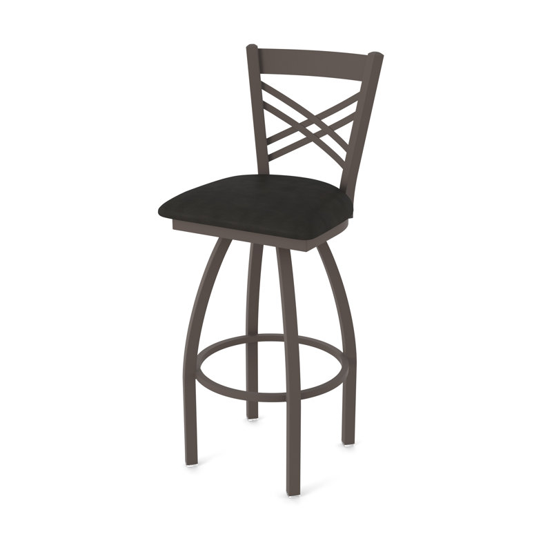 Tabouret pivotant 820 Catalina, Bronze, Vinyle - espresso Canter, Tabouret de comptoir (siège d'une hauteur de 25 p