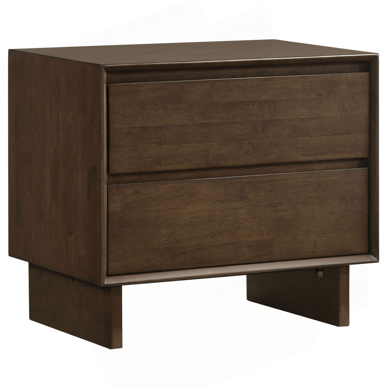 Table de chevet 2 tiroirs Hemlock