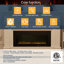 Rayva Classic recessed or wall mounted direct vent electric fireplace insert-706283963