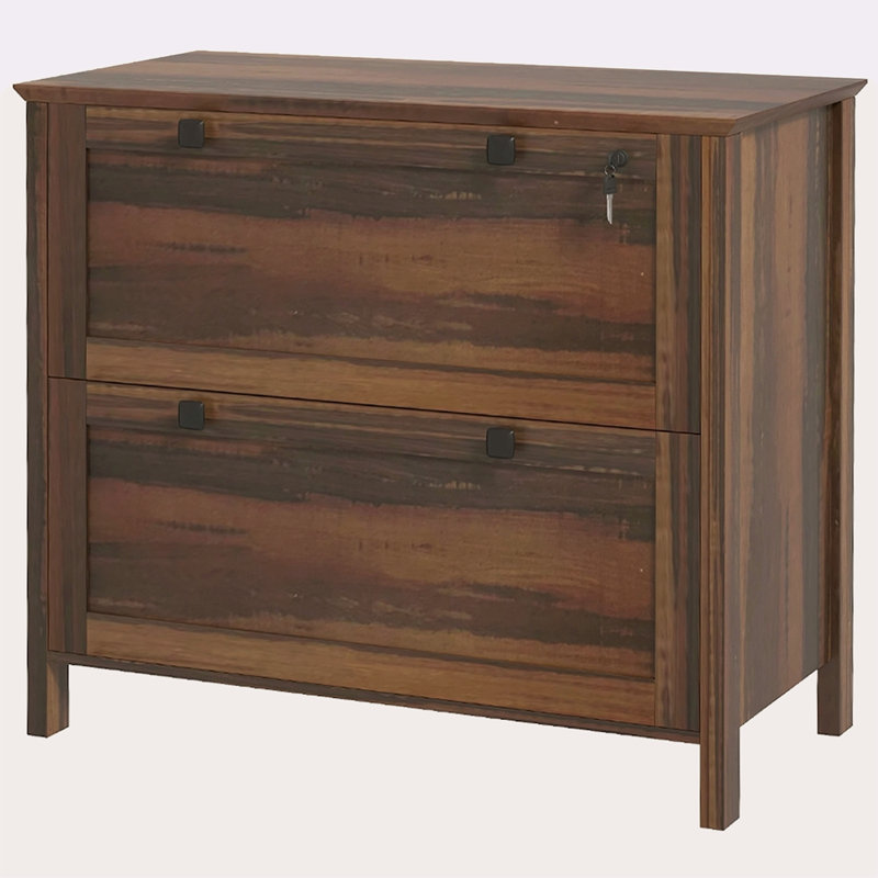 2 Drawer File Cabinet With Lock, Lateral Filing Cabinet With Keys And Adjustable Hanging Bar For Letter, A4 And Legal Size, File Cabinet For Home Office