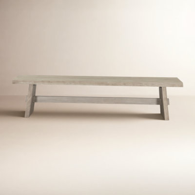 79" Acacia Wood Bench