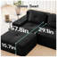 Canapé modulaire 4 places en velours côtelé l 150,4 po x P 69,7 po x H 27,1 po Ailuridae-129124381