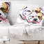 Joli chien avec une gueule ouverte - Coussin décoratif à imprimé animal