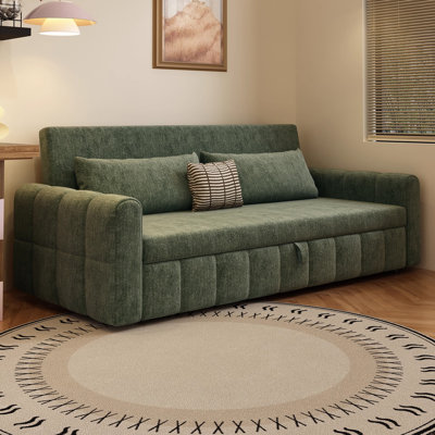 Cream Style Chenille Metal Adjustable Sofa for Living Room & Bedroom