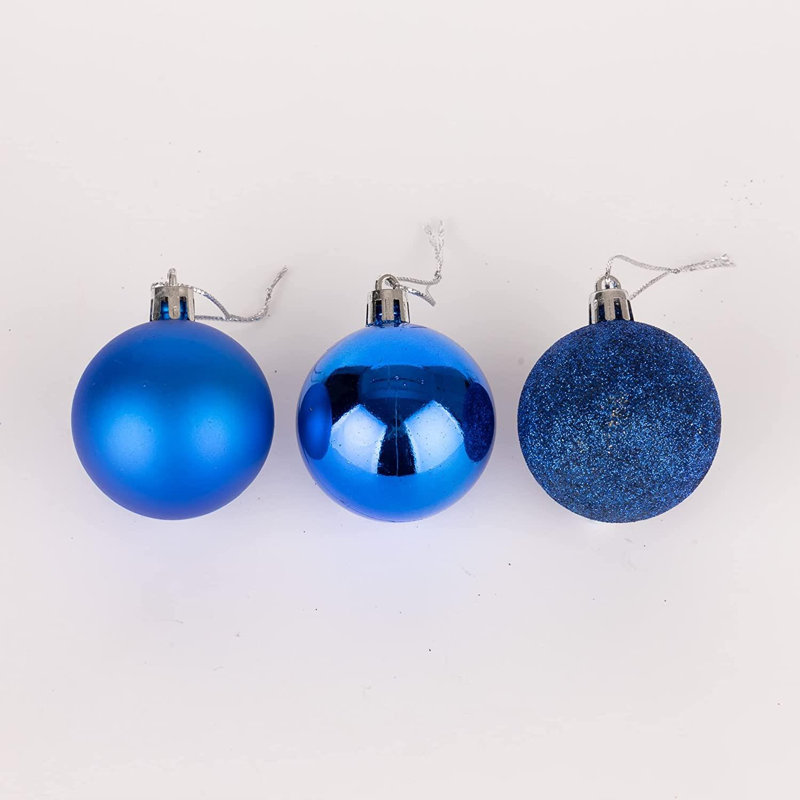 5cm Polyvinyl Chloride (PVC) Ball Ornament, Blue