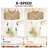 20 in Rattan Low Profile Ceiling Fan with Light, Flush Mount Boho Ceiling Fan with Remote, 6-Speed Reversible