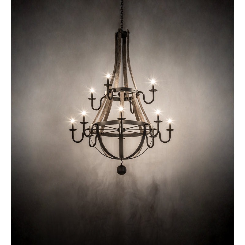 Rustic Lodge 12 - Light Chandelier