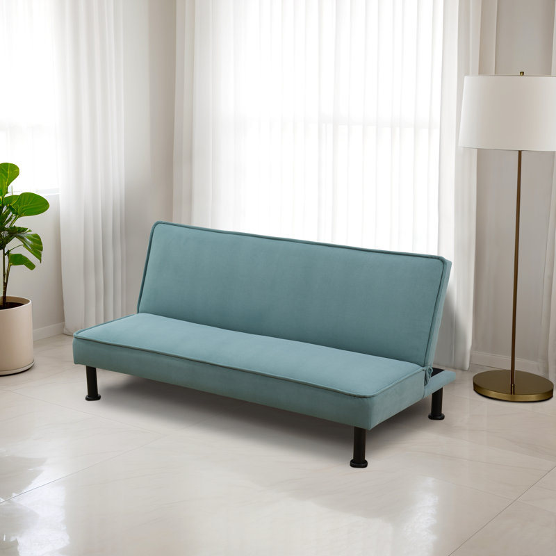 Shimon Single 64 " Upholstered Convertible Sofa