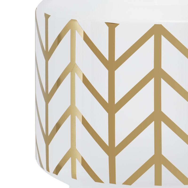 Vase en céramique 6 po, Blanc, H 6,5 po x l 6 po x P 6 po
