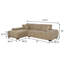Canapé modulaire rembourré Plather Camel-1644242240