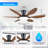 51" Flush Mount Ceiling Fan And Remote Control-1420649505