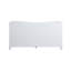 Commode 6 tiroirs à miroir en bois massif et manufacturé Jeni-570069662
