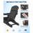 Folding Adirondack Chair Set of 4 w/ 2 Side Table, HDPE Outdoor Patio Chair with Cup Holder, All-Weather Textured for Deck, Garden, Fire Pit-1072297090