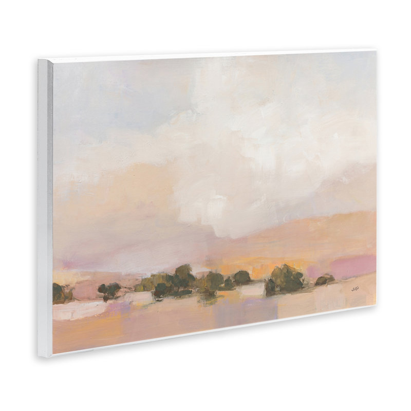 Paysage désertique, art mural abstrait par Julia Purinton, H 13 po x l 19 po