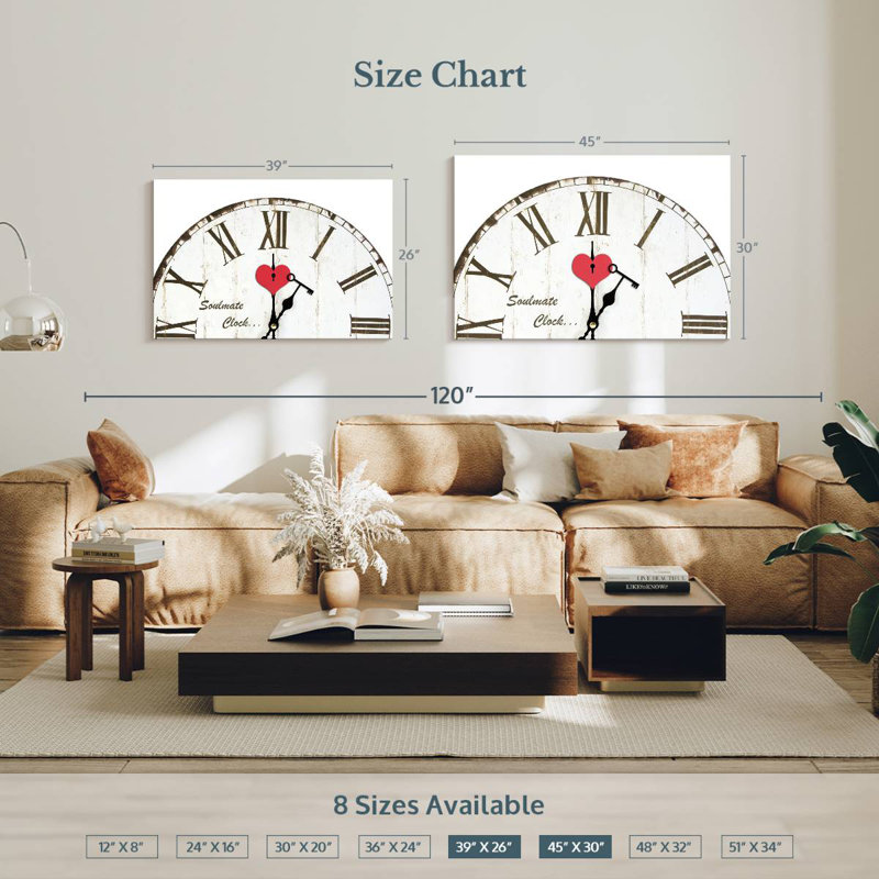 Kerner Key Heart Clock