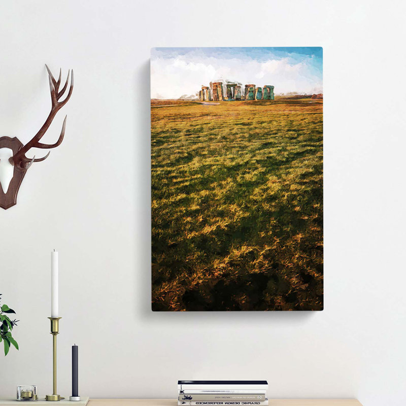 Stonehenge Wiltshire England In Abstract - Wrapped Canvas, 50cm H x 35cm W x 3cm D
