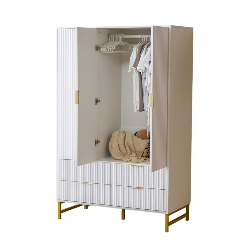 Wardrobe, 3 door + 4 drawer