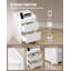 Bedside Table with LED Lights, Bedside Cabinet with Charging Station and 2 Drawers, Nightstand with USB Ports & Power Outlet, Nightstand for Living Room and Bedroom -858465594
