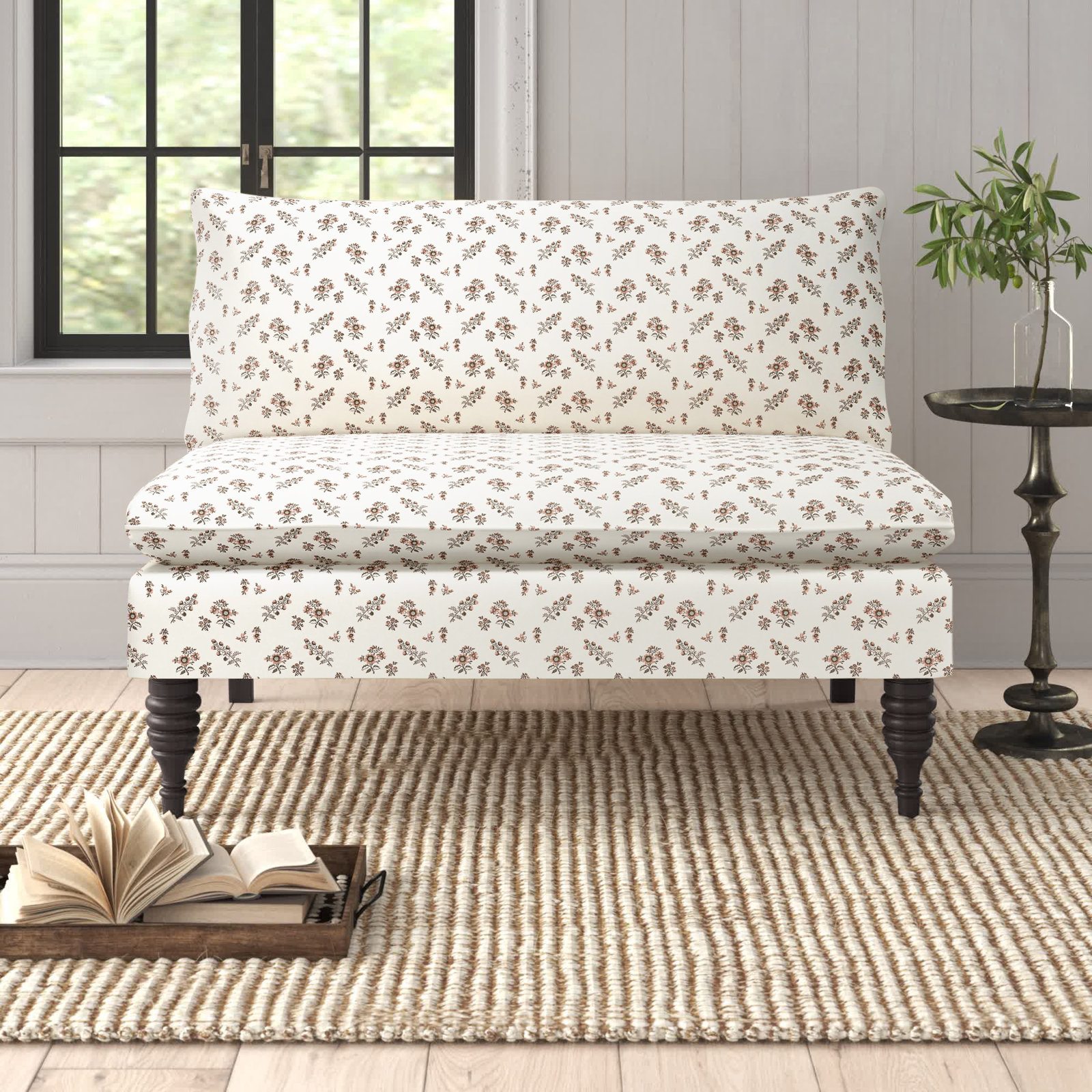 Cecelia 47" Loveseat, Ditsy Floral Natural