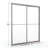 Deluxe 59'' - W x 71.5'' H Bypass Door Framed Shower Door with-47823688-57433229