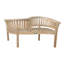 Curve Teak Garden Bench