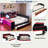 Modern Gaming Daybed With Integrated Desk, Light Strips, Built-in Charging Station, 3 Storage Drawers And Storage Shelves-1431639943-1431639940