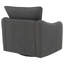 Fauteuil d'appoint pivotant rembourré en tissu-288161466