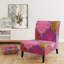 Fauteuil de chambre rembourré multicolore