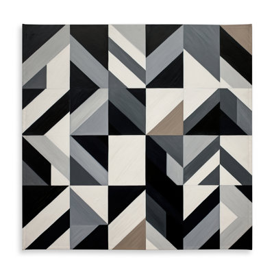 Grid Brown Tablecloth | Indoor/Outdoor Decor for Bedroom
