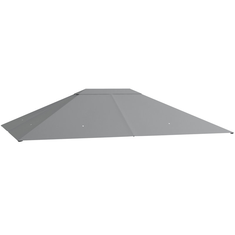 Barnie Dakota Fields Polyester Replacement Canopy for Gazebo, Light Grey