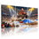 «Christmas Santa Drives Monster Truck In Stadium Snow», ensemble de 3 impressions sur toile