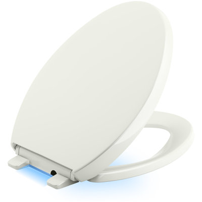 Reveal Nightlight Quiet-Close with Grip-Tight Elongated-Front Toilet Seat