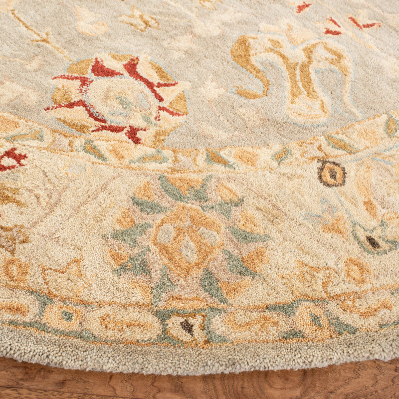 Tingley Hand Tufted Wool Oriental Rug, Round 2'3"