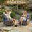 Drazen Wicker Steel Outdoor Seating Group-910527887-910527886
