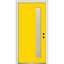Porte d'entrée pré-suspendue à 1 lumière en acier peint 1 lumière-40559182-40559183-40615163