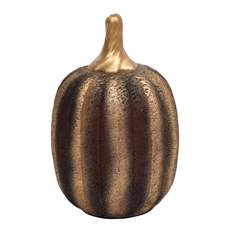SPARKLING GOLD GLASS PUMPKIN