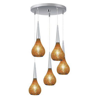 Larmé en grappe 5 lumières Torine