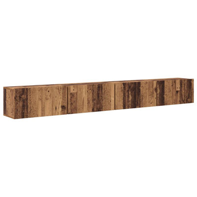 TV Cabinet Set 4 Pcs 60 X 30 X 30 Cm Engineered Wood