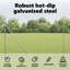 Vidaxl Fence Posts 26 Pcs Diameter32 Mm Galvanised Steel-114618640-114618638