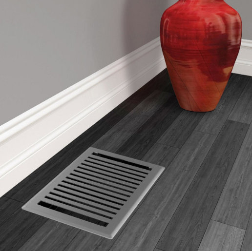 Registre de plancher Imperial Montezuma, Granit gris, L 6 po x L 10 po