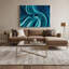 Art mural sur toile dégradé abstrait bleu 48-120549349