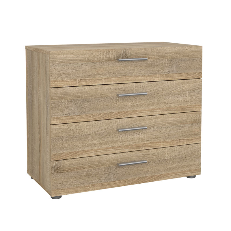 Gianna 31.57'' W 4 - Drawer Dresser, Oak Structure
