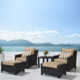 Mifflin 2 - Person Patio Conversation Sets with Cushions