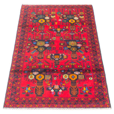 Teimani Red Rug 3'6" x 6'6"