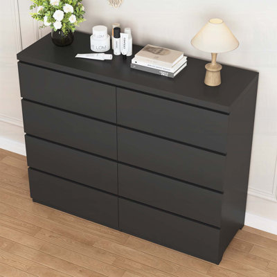 Armoire de rangement en bois à 8 tiroirs avec rangement spacieux et fabrication robuste