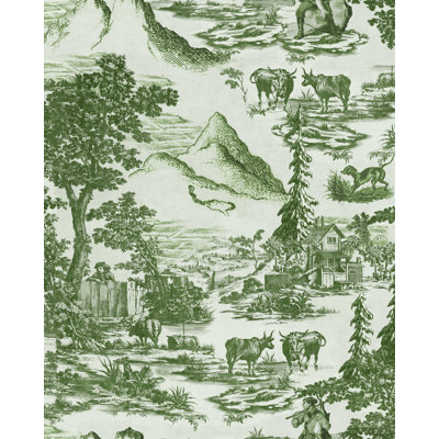 Tyrol Apres-Ski Home Toile Wallpaper Roll
