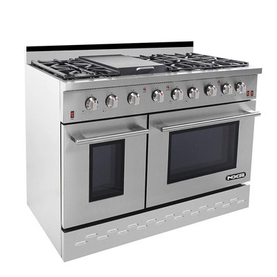 NXR Professional Ranges 48 " 7.2 Gas and Electric Range with Grate Cooktop