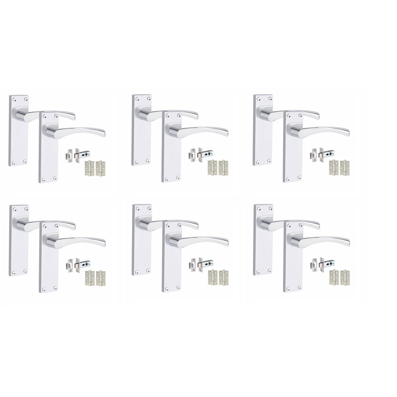 6 Sets Victorian Scroll Astrid Door Handle