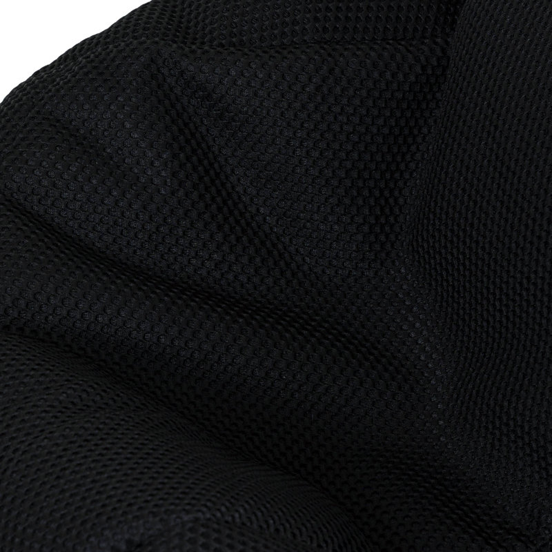 icon Gaming Performance Mesh Recliner Bean Bag and Footstool, Midnight Black, 85" H x 84" W x 87" D D, Black