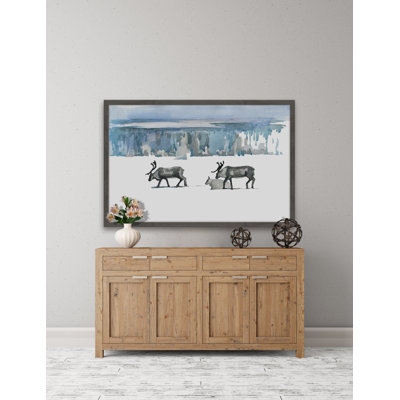 Caribou Trek by Eyre Tarney - Single Picture Frame Painting